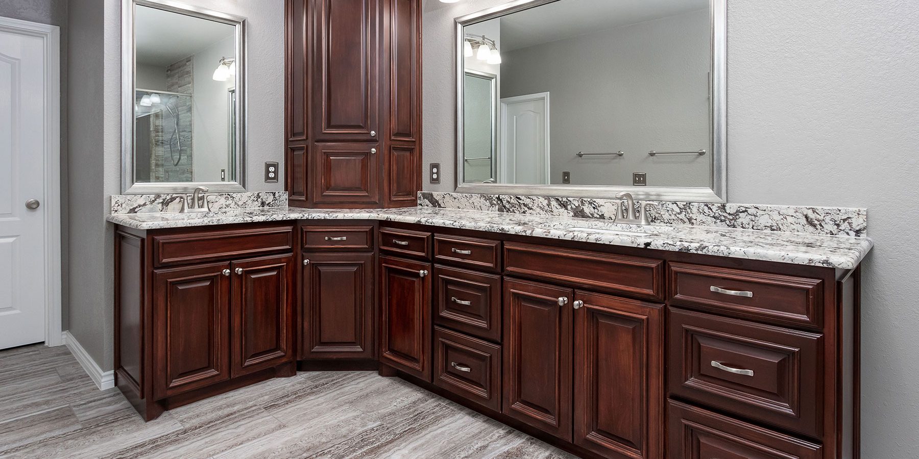 Remodeled Bathroom in DFW randy and beverly bathroom remodel Dallas