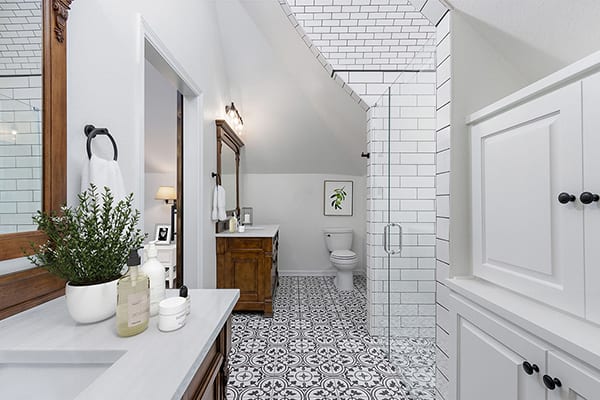 attic bathroom remodel