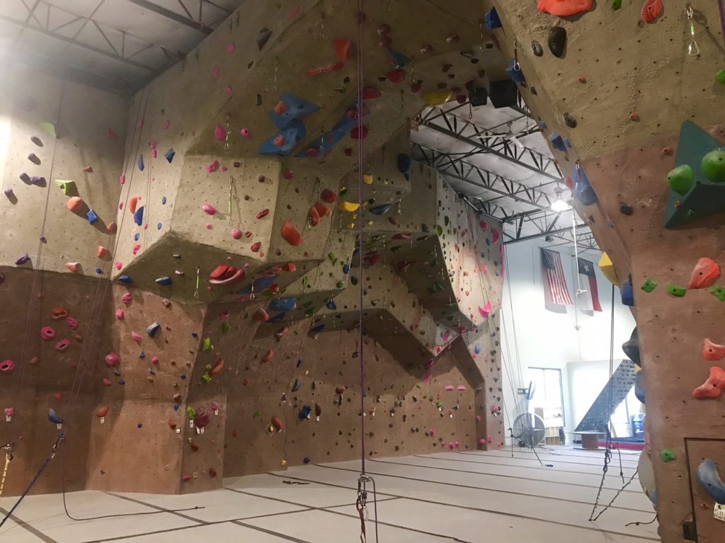 Rock climbing wall in Prosper,Tx