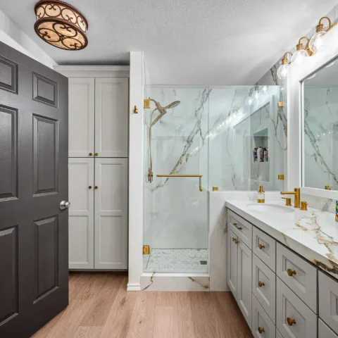 Before Master Bathroom Remodel in Coppell Texas